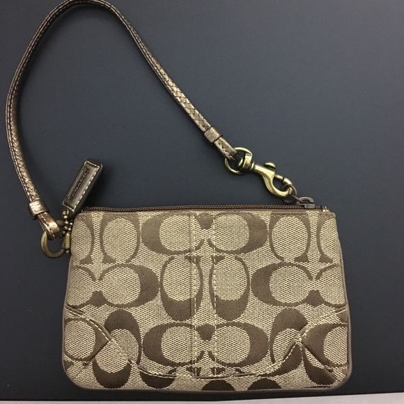 Coach wristlets in Metallic Bronze - Picture 1 of 4