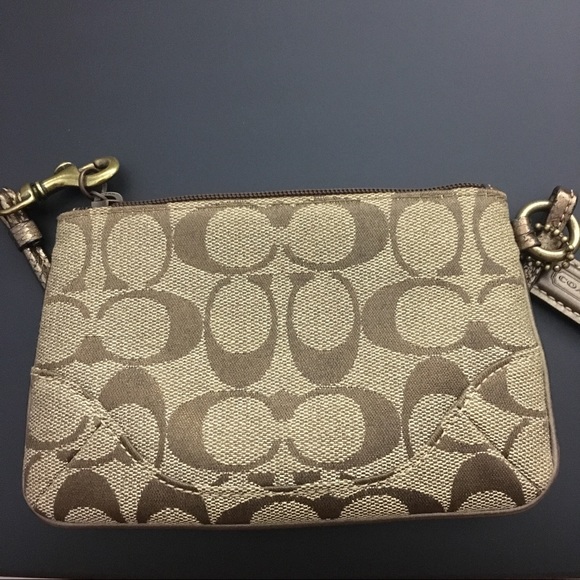 Coach wristlets in Metallic Bronze - Picture 3 of 4