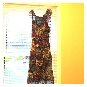 Ruffle-sleeved dress