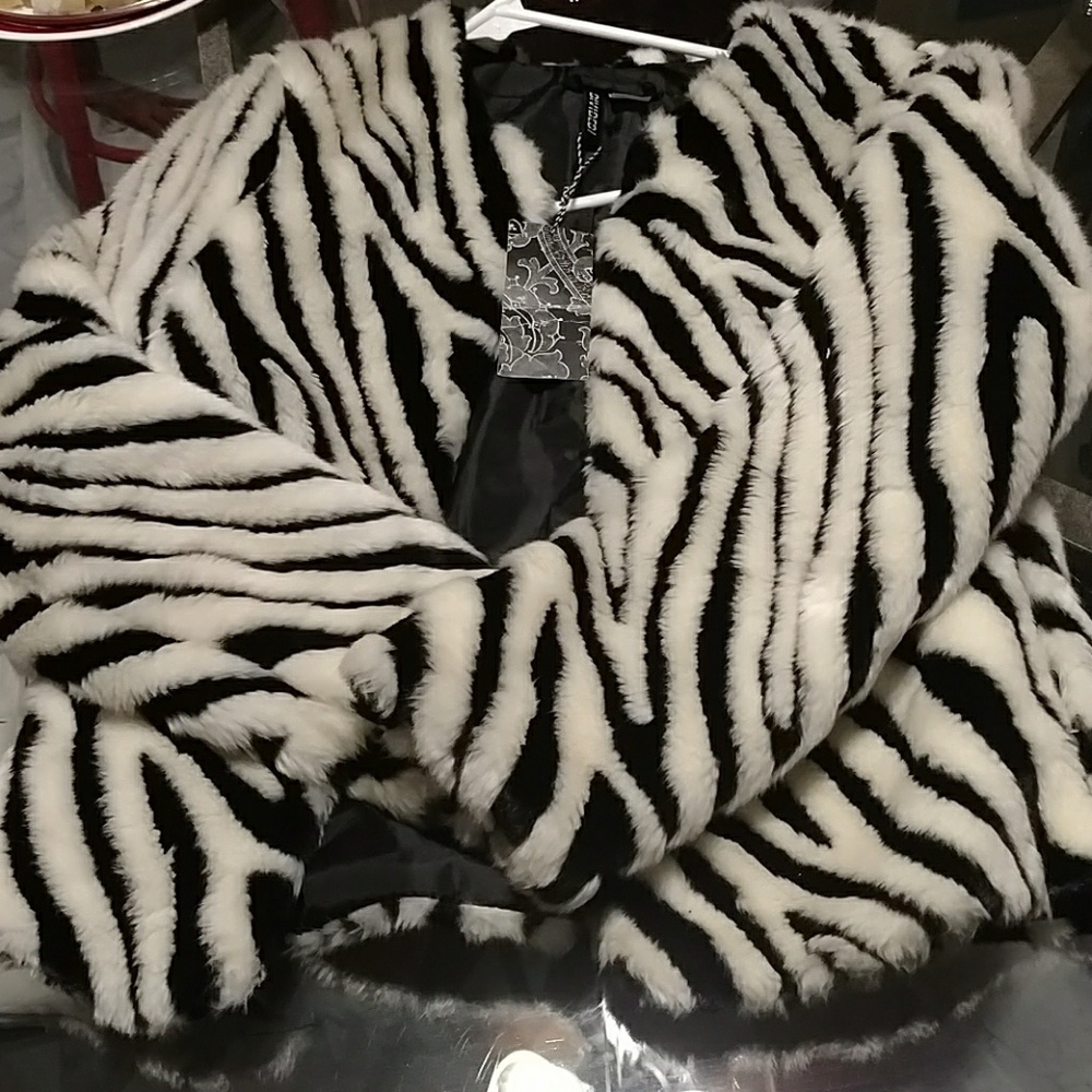 H & M zebra jacket