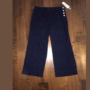 Riviera Navy Blue cropped crop ankle pants size 6