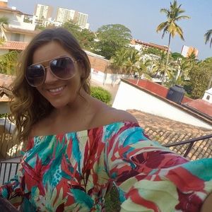 Floral off the shoulder romper