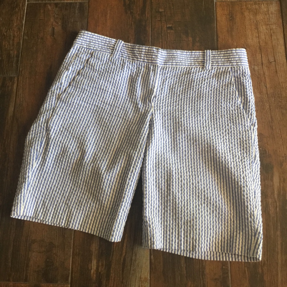 Seersucker Bermuda shorts from J-Crew!