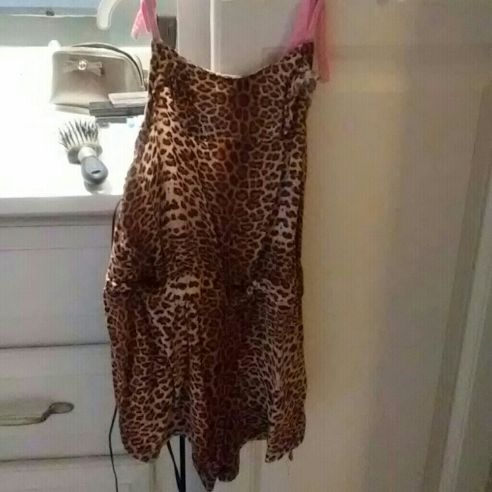 Leopard Print Girls Romper