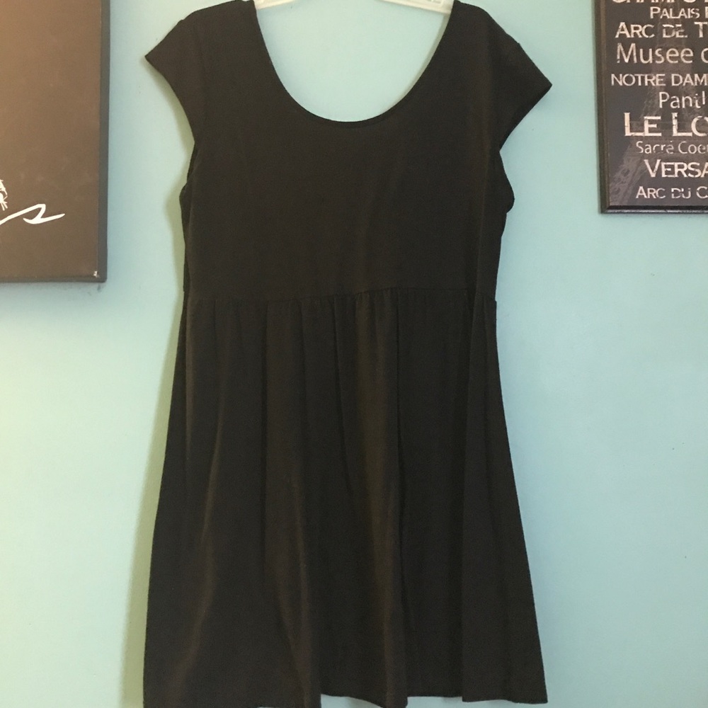 Black babydoll dress