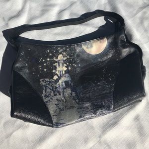 Hand painted leather bag