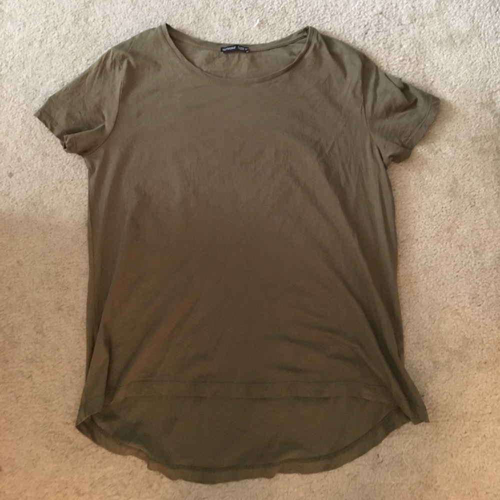 Zara olive green tshirt
