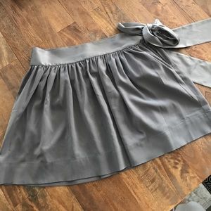 Grey "silk" mini skirt