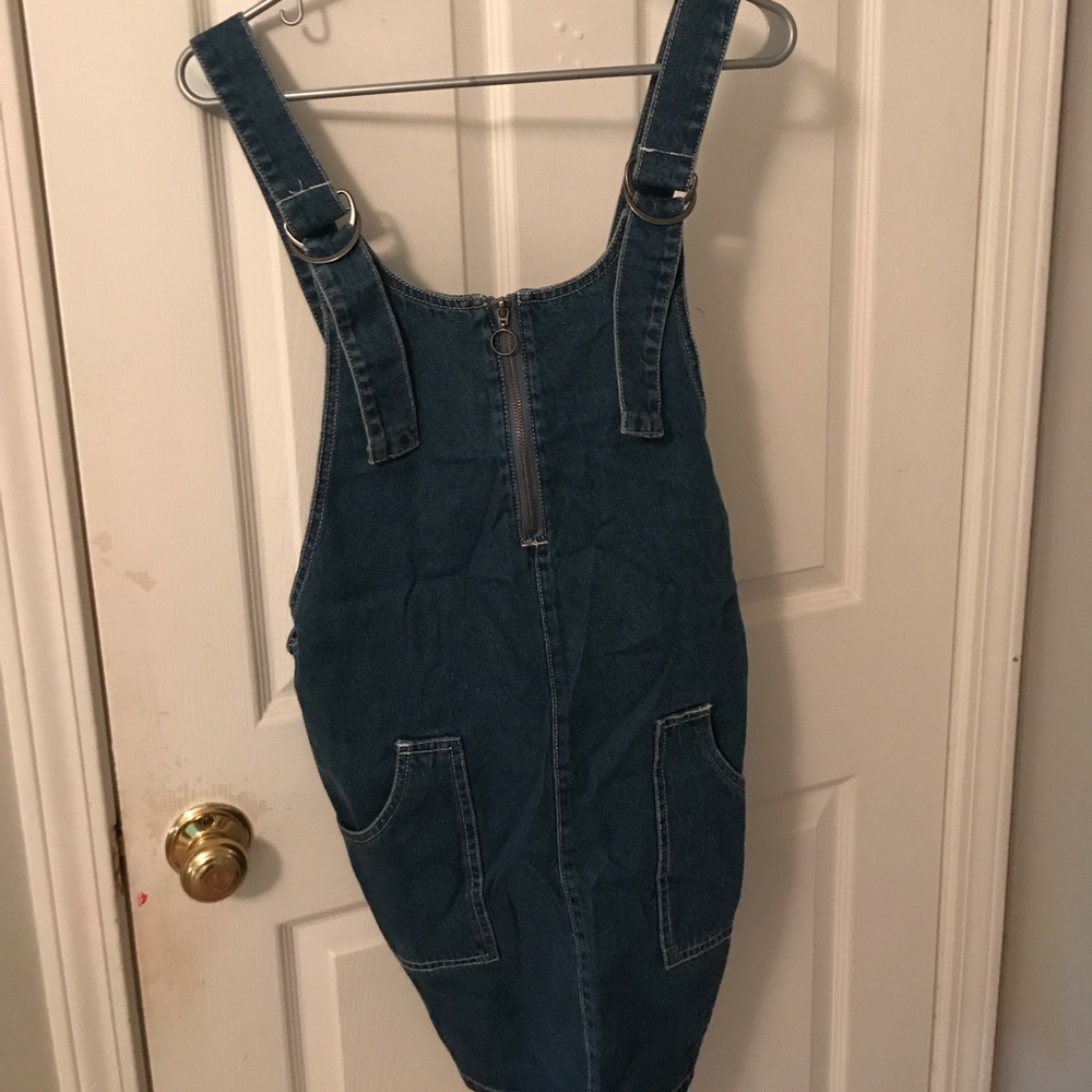 ASOS overall denim dress