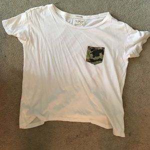 Denim & Supply cream colored tshirt