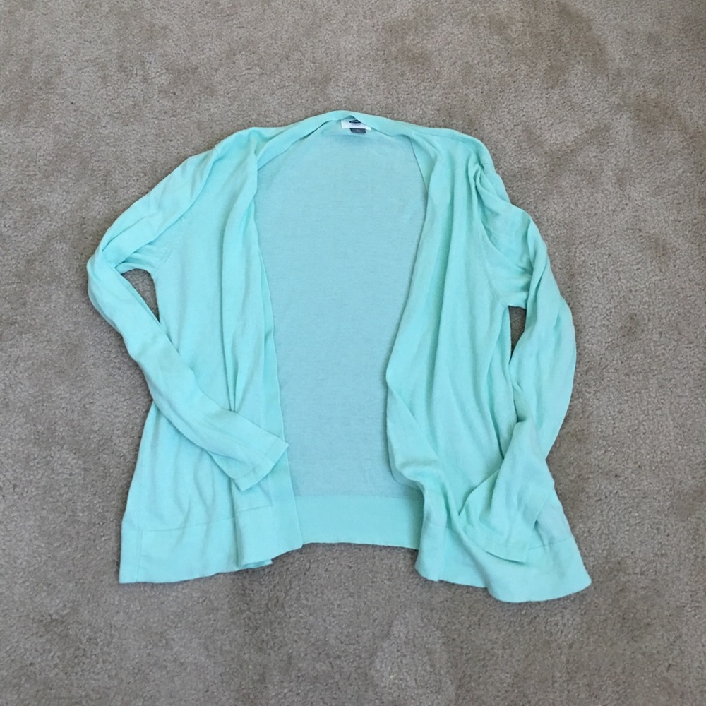 Mint long sleeve cardigan