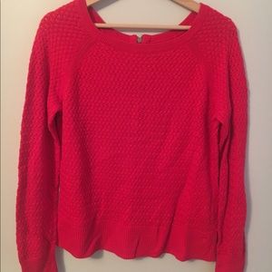 American Eagle Outfitters Red Knit Sweater