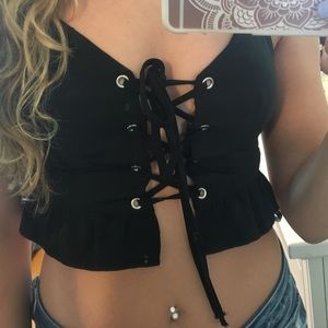 Cute Lacey crop top
