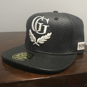 GG Snake skin print Snap Back Hat