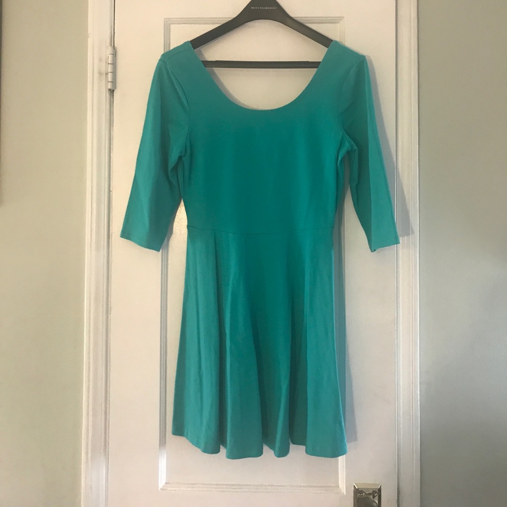 Teal size M express skater dress