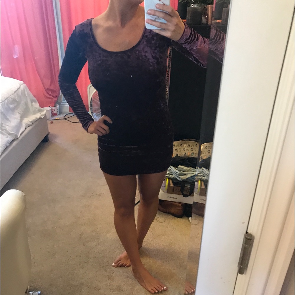 H&M velour dress
