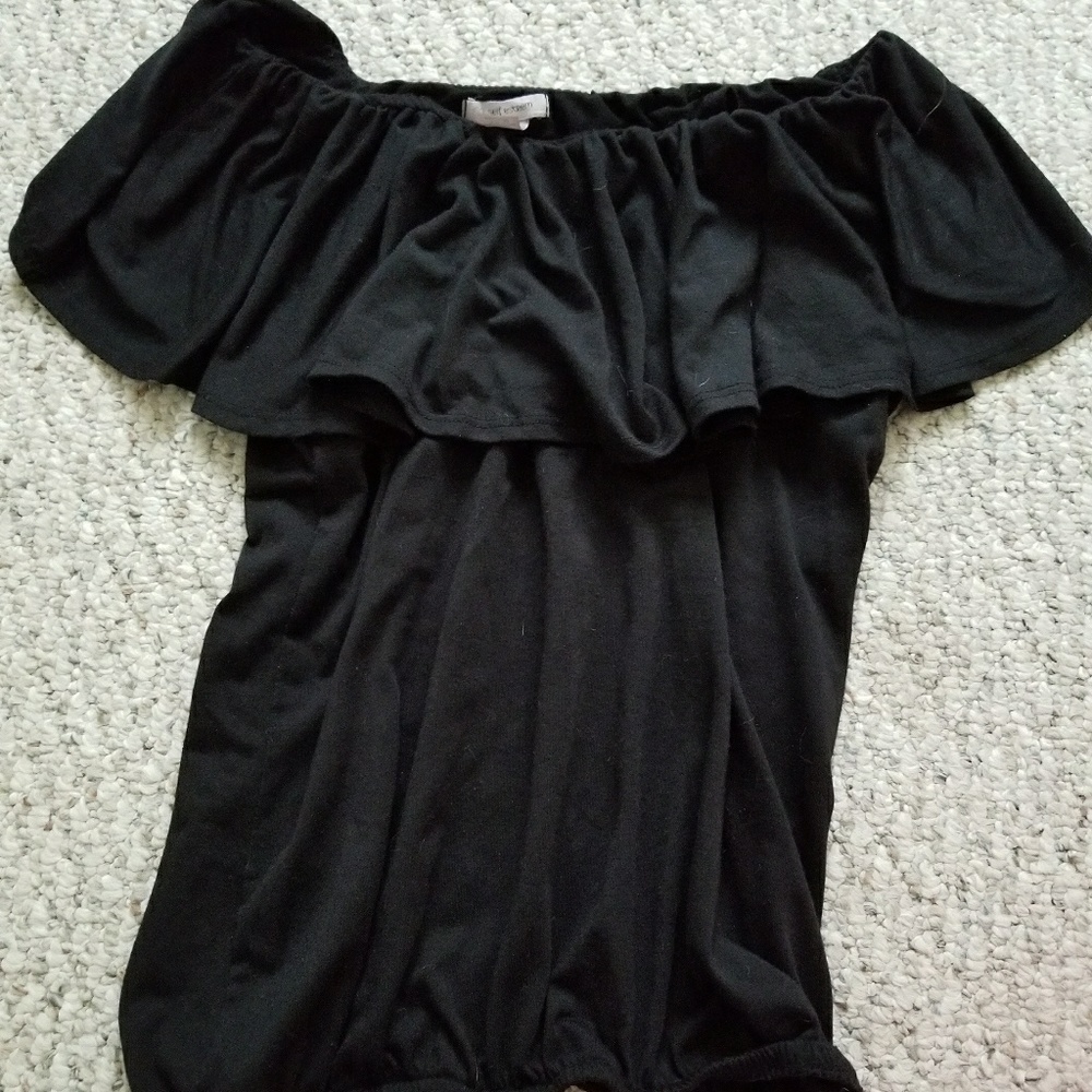 Black off shoulder Self Esteem top