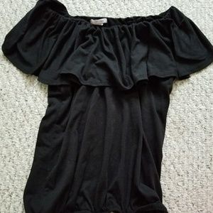 Black off shoulder Self Esteem top