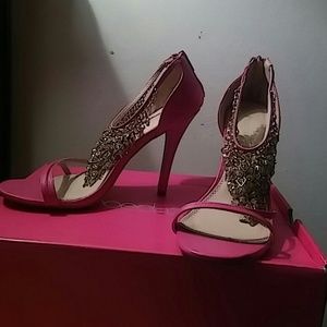 Shoedazzle's Shantel heel in hot Pink Size 9