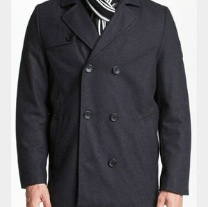 Buffalo David Bitton Charcoal Pea Coat