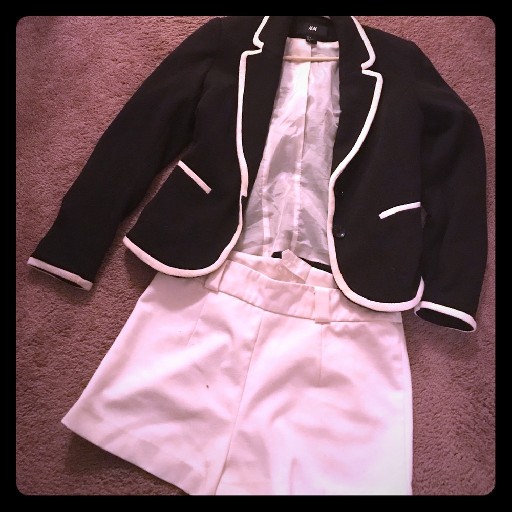 Blazer with matching shorts