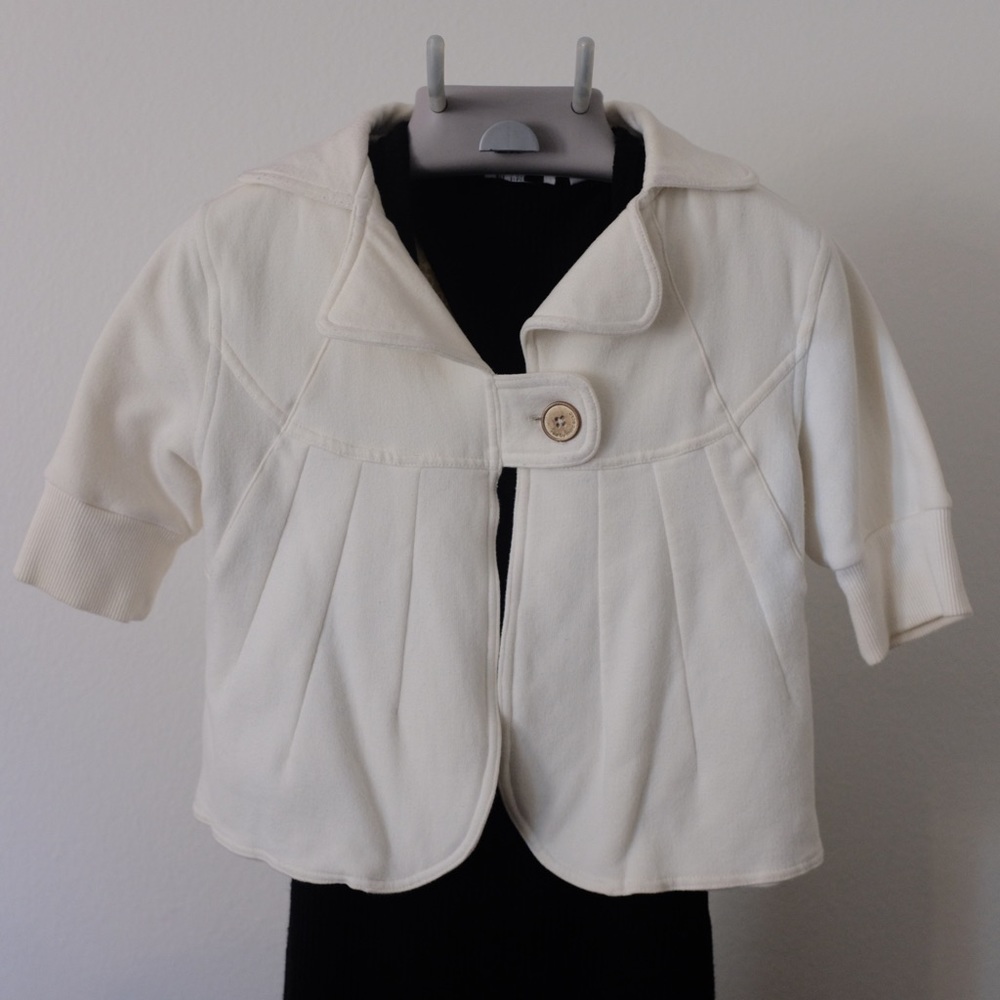 Cream cropped jacket