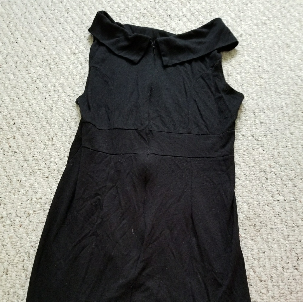 Collared black dress