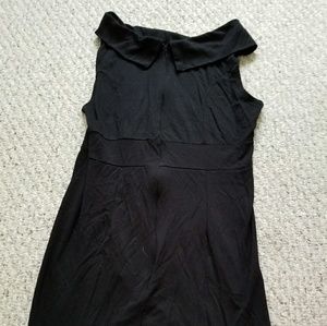 Collared black dress