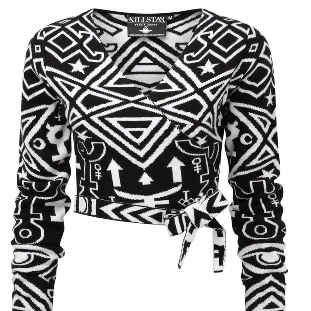 Killstar Thelema wrap sweater