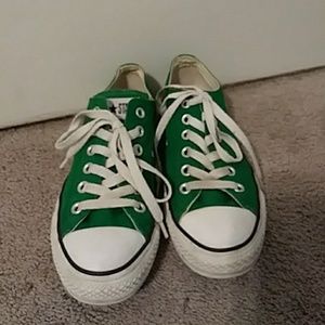 Green shoes