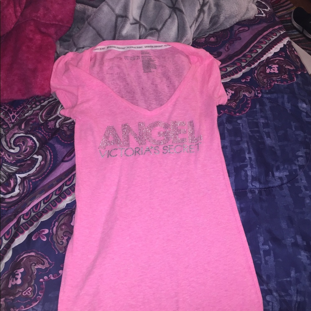 Pink v neck