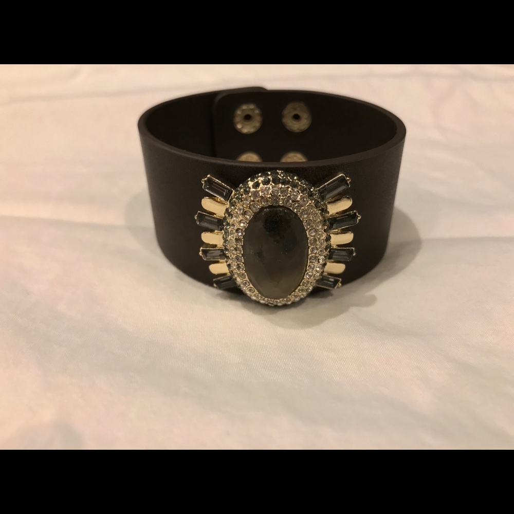 Brown Leather Strap Bracelet