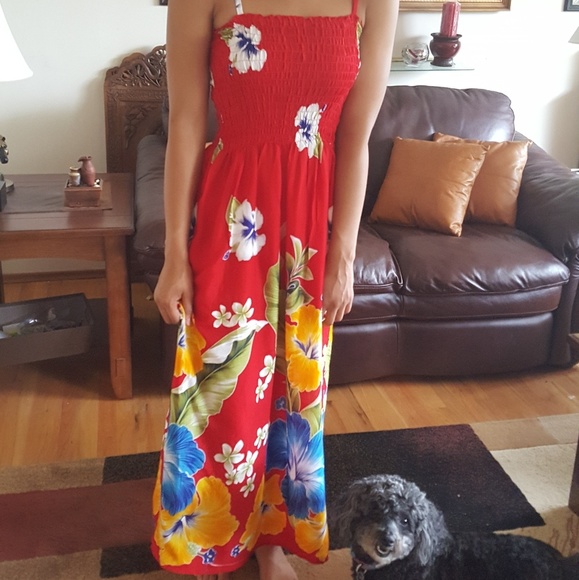 Sundress...maxi....spaghetti strap - Picture 2 of 4