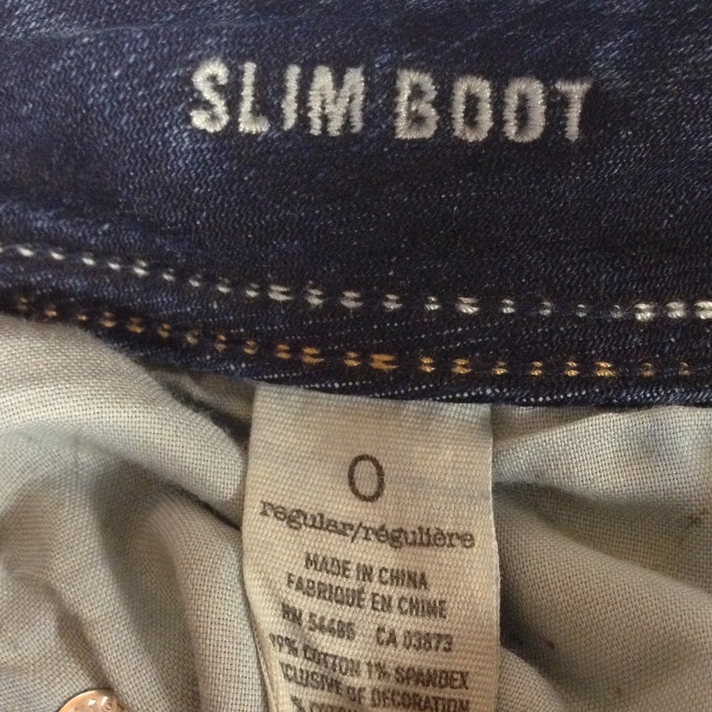 American Eagle slim boot cut jeans stretch 0 - Picture 6 of 6