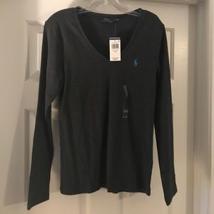 Ralph Lauren long sleeve shirt in Black Hawk