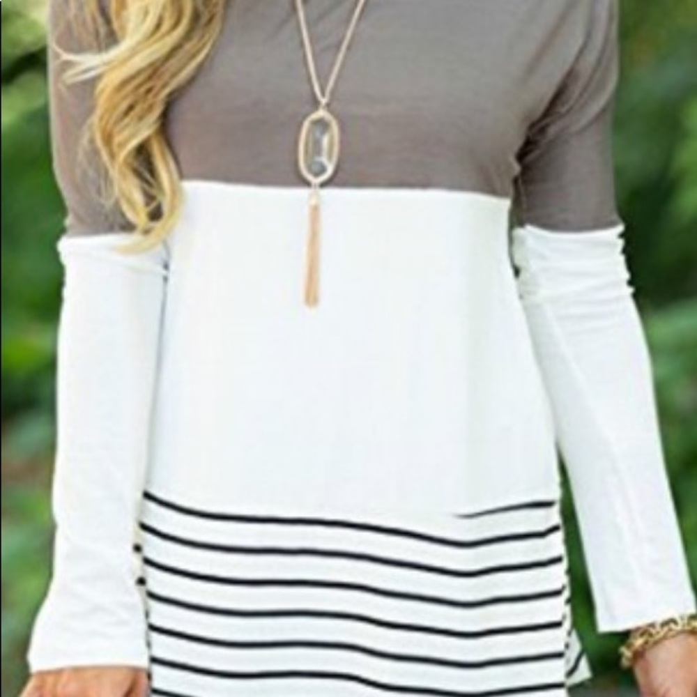 Back lace color top long sleeve from the US New! - Picture 4 of 8