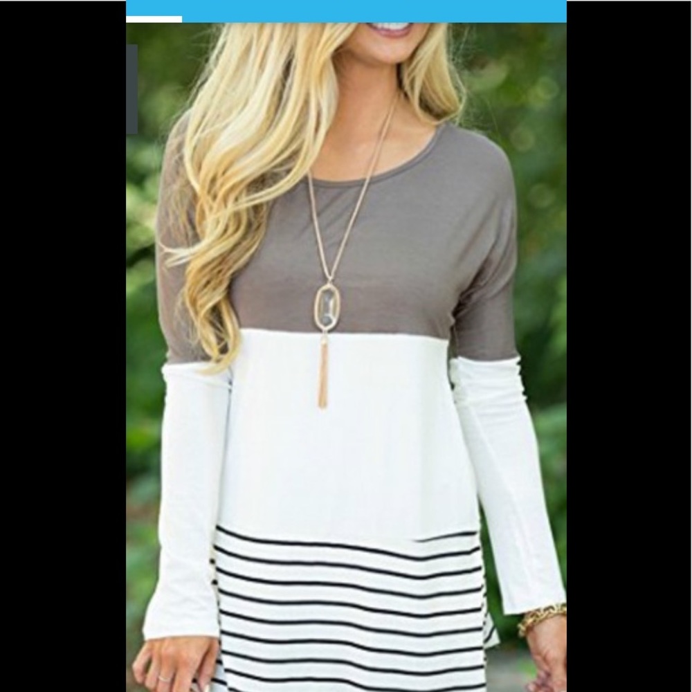 Back lace color top long sleeve from the US New! - Picture 2 of 8