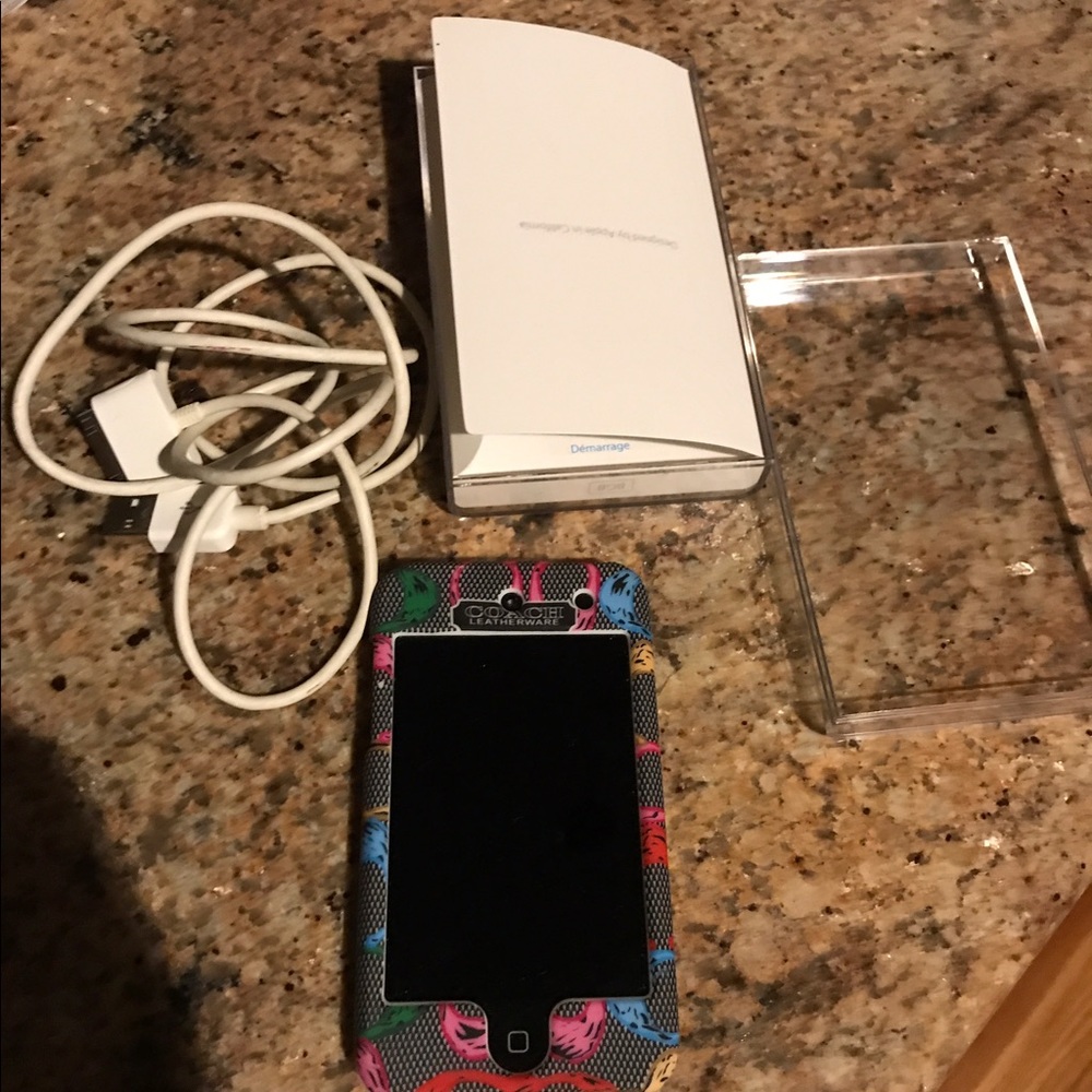 iPod touch comes with coach case