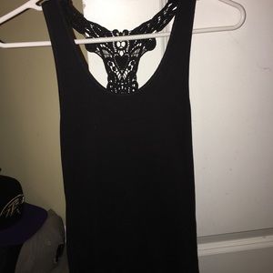 See through racer back top