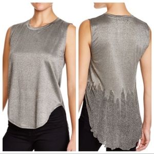 NWOT Benjamin Jay metallic top