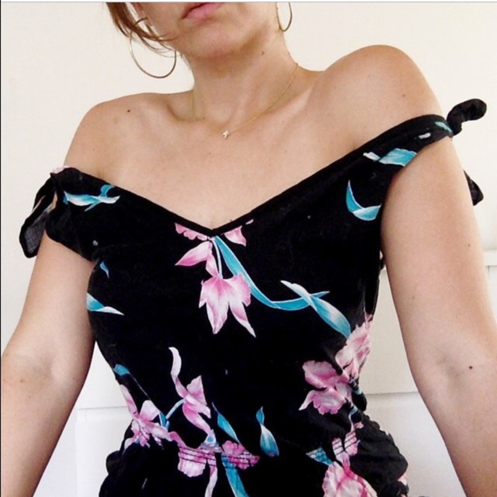 Vintage Pinup Floral Jumpsuit