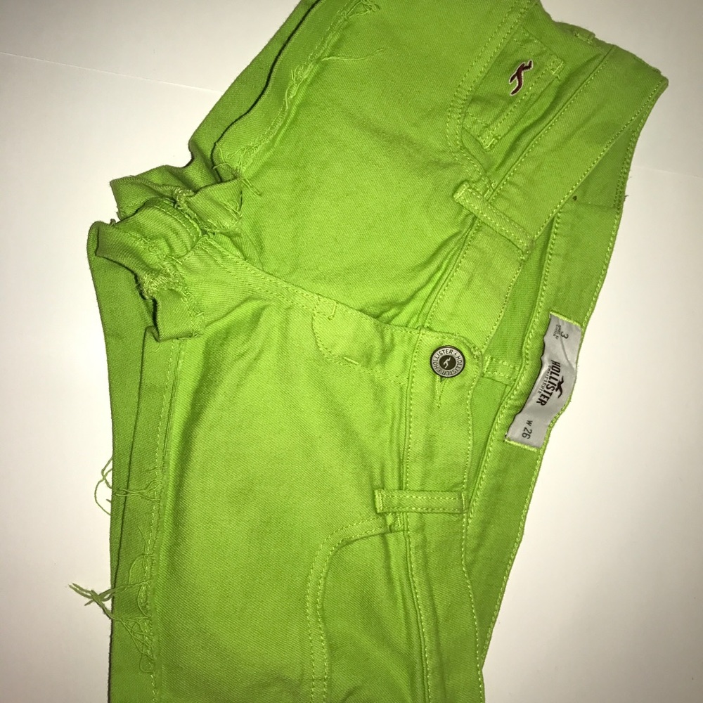 Green Hollister size 3 denim shorts