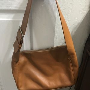 Brown leather furla bag