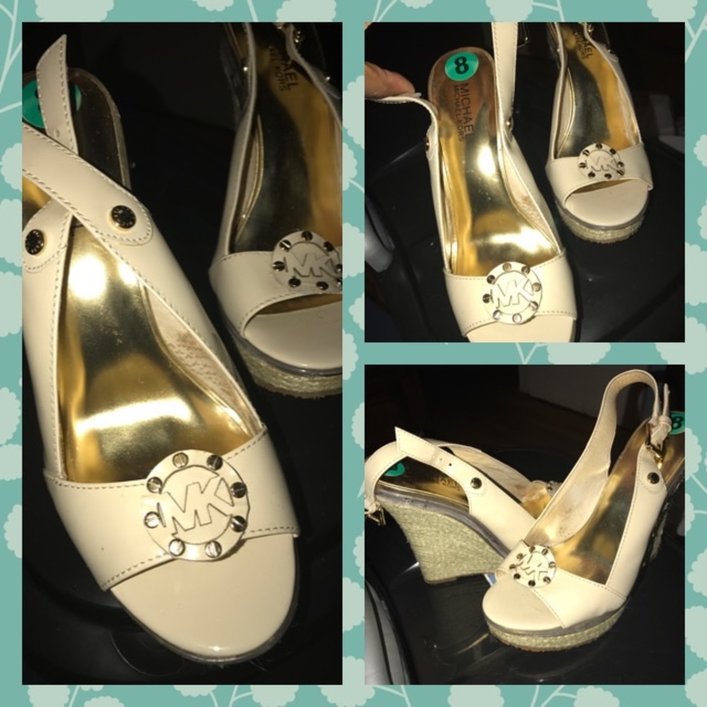 MICHAEL KORS WEDGES - WORN ONCE!!