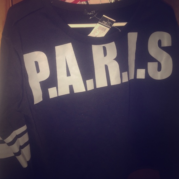 RUE 21 SHIRT CROP/LONG SLEEVE SHIRT! get it!!!!💖 - Picture 1 of 7