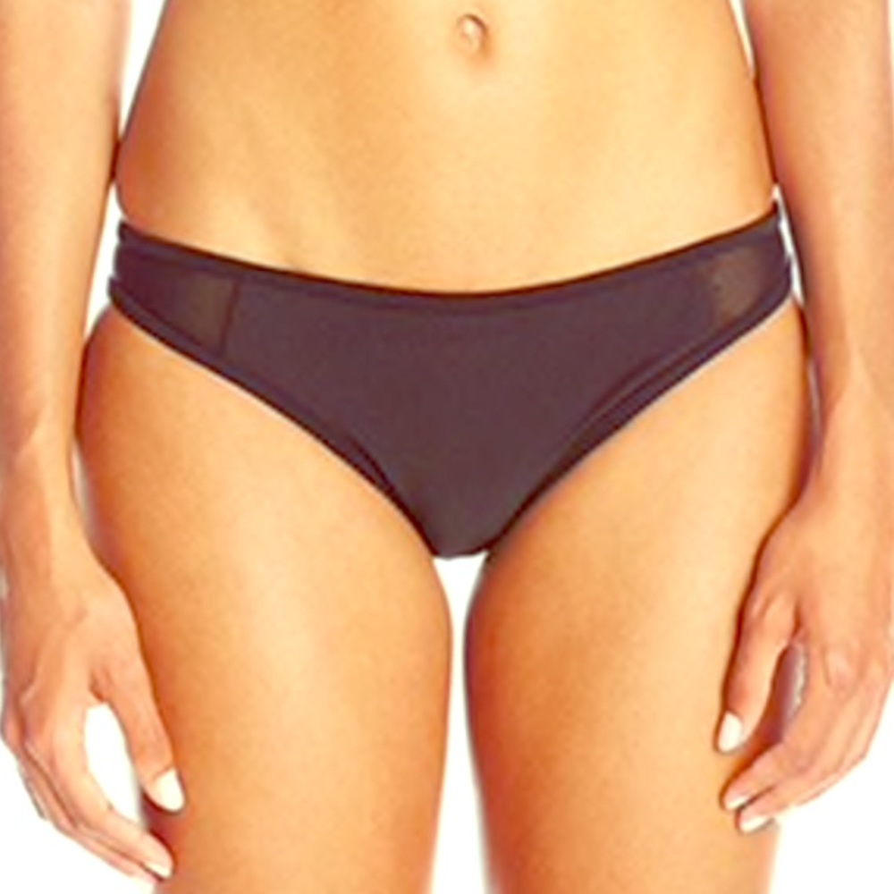 NWT MinkPink Black Mesh Bikini Bottom