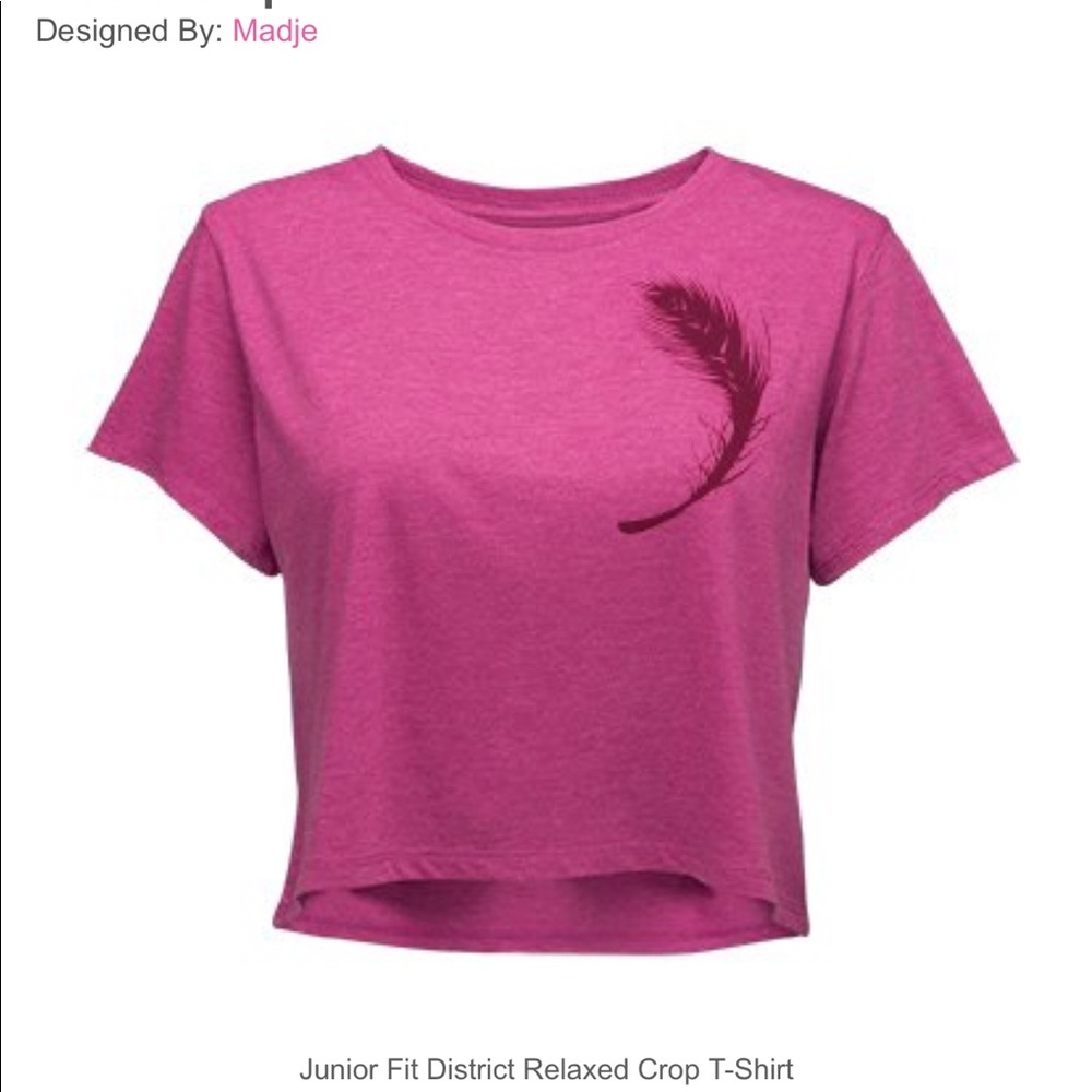 Crop top lit tee.    Design by madje