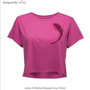 Crop top lit tee. Design by madje