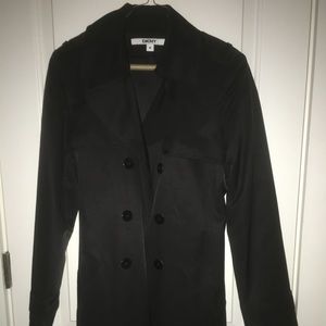 DKNY black trench coat never worn