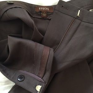 Tesori (Nordstrom) brown suit pants